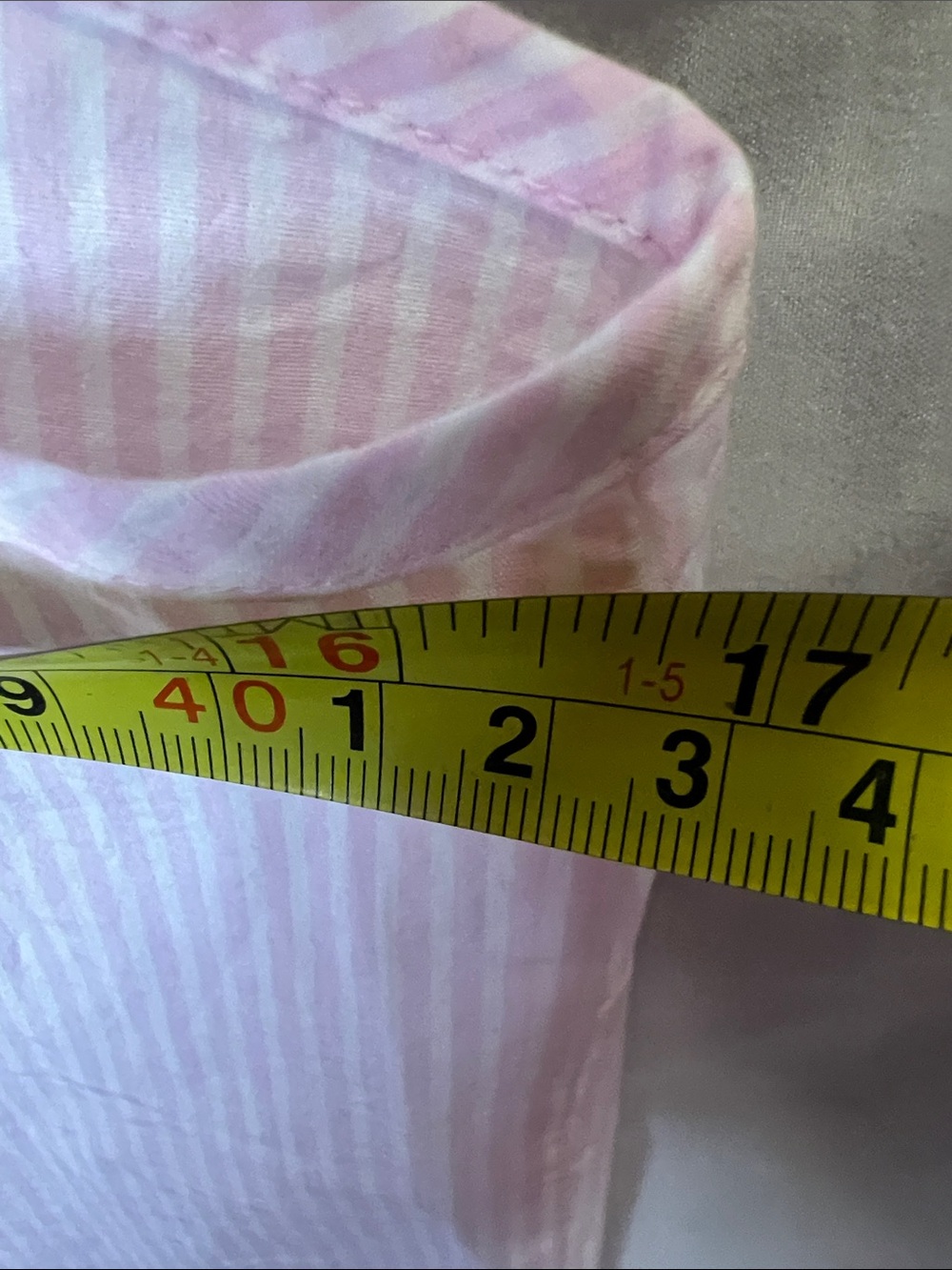 Skims Pink and White Striped Button-Front Shirt. - Picture 9 of 13